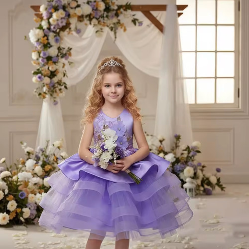 Princess girls bridesmaid - girls,