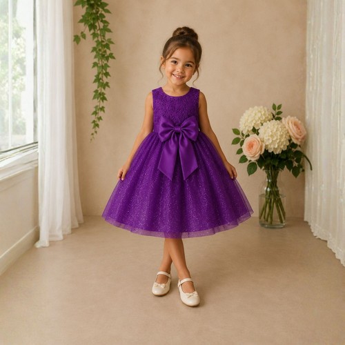 Rose bow flower girl party - girl,